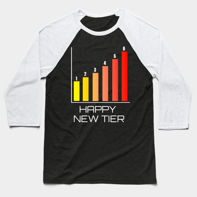 Happy New Tier Baseball T-Shirt by Dogefellas